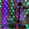 Гирлянда Сеть 1.6 × 1.6 м IP20 прозрачная нить 144 LED свечение мульти 8 режимов 220 В РА-00013095