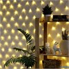 Гирлянда Сеть 1.6 × 1.6 м IP20 прозрачная нить 144 LED свечение тёплое белое 8 режимов 220 В РА-00013101