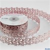 Лента фигурная Ромашки 25 мм 9 ± 0,5 м цвет пудровый РА-00013743