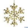 Нг Украшение елочное подвесное Снежинка изящная золотистая 11х11см, пластик, 77945, 590950  РА000030762