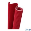 Картон цветной гофрированный 50x70 рулон красный 741120 Folia РА000046407
