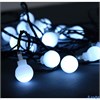 Гирлянда Нить 5 м с насадками Шарики белые IP20 тёмная нить 30 LED свечение белое 8 режимов 220 В 35 РА-00012855