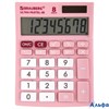Калькулятор настольный ULTRA PASTEL-08-PK 154x115мм 8 разр. розовый 250514 Brauberg РА-00010325