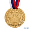 Медаль призовая золото 056 d=5 см 1 место с лентой 1672958 РА-00020826 - фото 141958