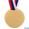 Медаль призовая золото 056 d=5 см 1 место с лентой 1672958 РА-00020826