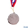 Медаль призовая серебро 071 2 место с лентой 4.3×4.6 см 1919300 РА-00020828