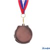 Медаль призовая бронза 071 3 место с лентой 4.3×4.6 см 1919301 РА-00020829