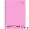 Книжка записная 80л А6 кл. гр. пласт. обл. Premium. Newtone pastel Пион 05018 80ЗК6А1гр_05018 Хатбер  065601 РА-00010649 - фото 142375
