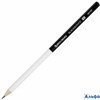 Карандаш чернографитный Black&White 1 шт. HB корпус черно-белый 181767 Brauberg РА-00016748 - фото 142608