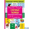 изд-во АСТ Пособ СправЦвТаблицах Узорова О.В. Слоговые таблицы. Легкий способ научиться читать. 1- 4 РА-00021231