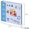Фотоальбом Brauberg It's a boy на 200 фото 10х15 см твердая обложка бумажные страницы бокс голубой 3 РА-00021295