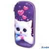 Пенал 1 отделение 1 откидная планка 22х10х5 см Cute cat Юнландия 273184 РА-00021955