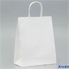 Пакет крафт без печати белый круглая ручка 22×12×25 см 2682918 РА-00022081