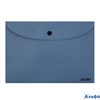 Папка с кнопкой пластик А5 1отд. пл.250мкм Nude непрозр. серо-синий KLERK 241300 РА-00022352