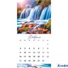 2026 Календарь перекидной 220х220мм Скрепка 12л Водопады Хатбер 12Кнп5_34313 РА-00022318