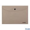 Папка с кнопкой пластик А5 1отд. пл.250мкм Nude непрозр. пыльный бежевый KLERK 241298 РА-00022273