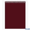 Блокнот А6 60л клетка гребень Для конференций бордо BG Б6гр60 8595 РА-00022239
